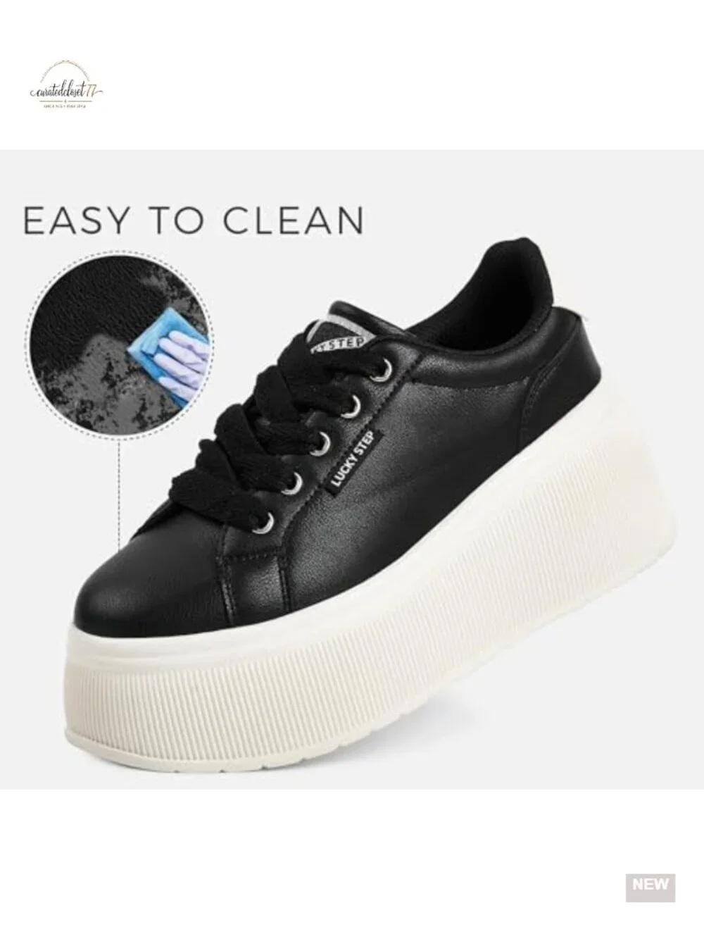 Women's Platform Wedge Canvas Sneakers with PU Option